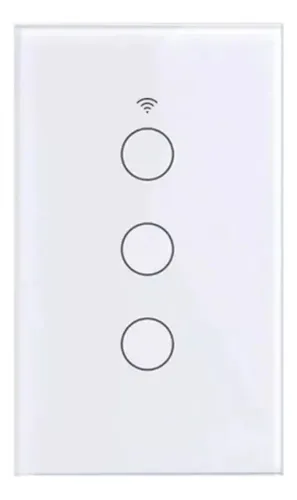 Interruptor Táctil Inteligente Homelyn Con Wi-Fi Alexa Google Home Blanco