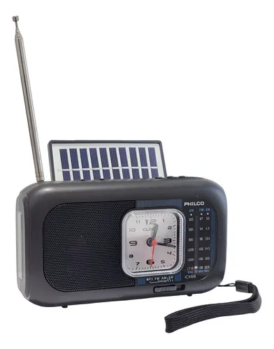 Radio Solar De Emergencia Bt-am/fm/sw Philco ICX66 Negro Negro