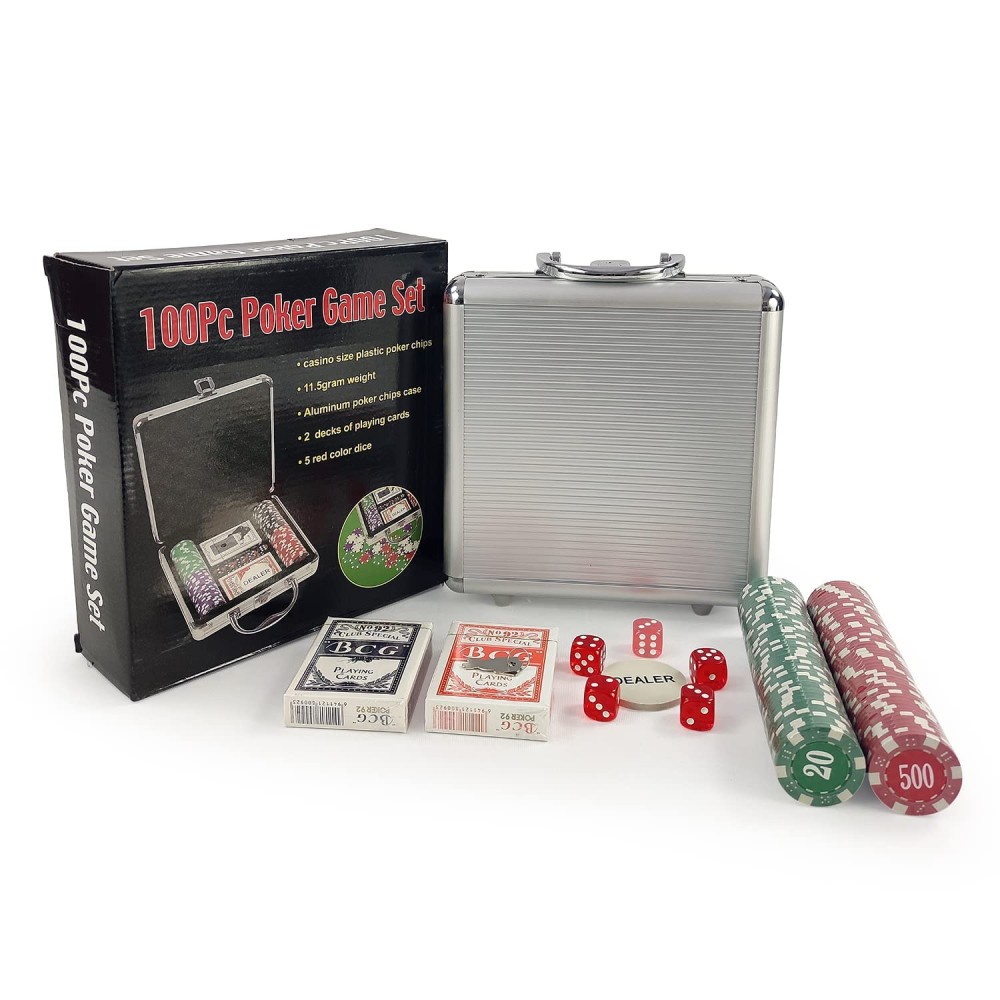100 PC POKER GAME SET GENERICO