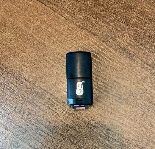 Lector de memorias MicroSD USB 3.0. Negro