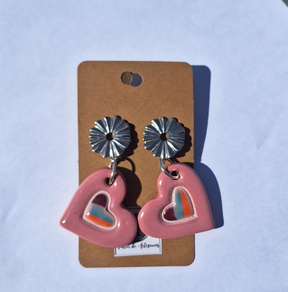 Aros doble Corazón