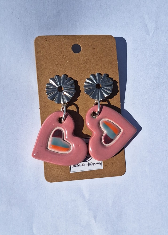 Aros doble Corazón