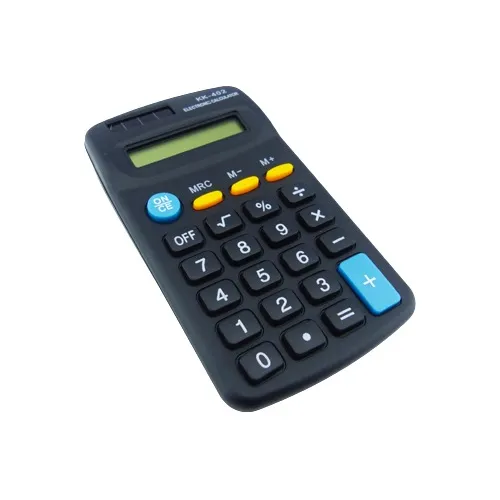 Calculadora Universal 8 Dígitos Mini Bolsillo Kk-402. NEGRA