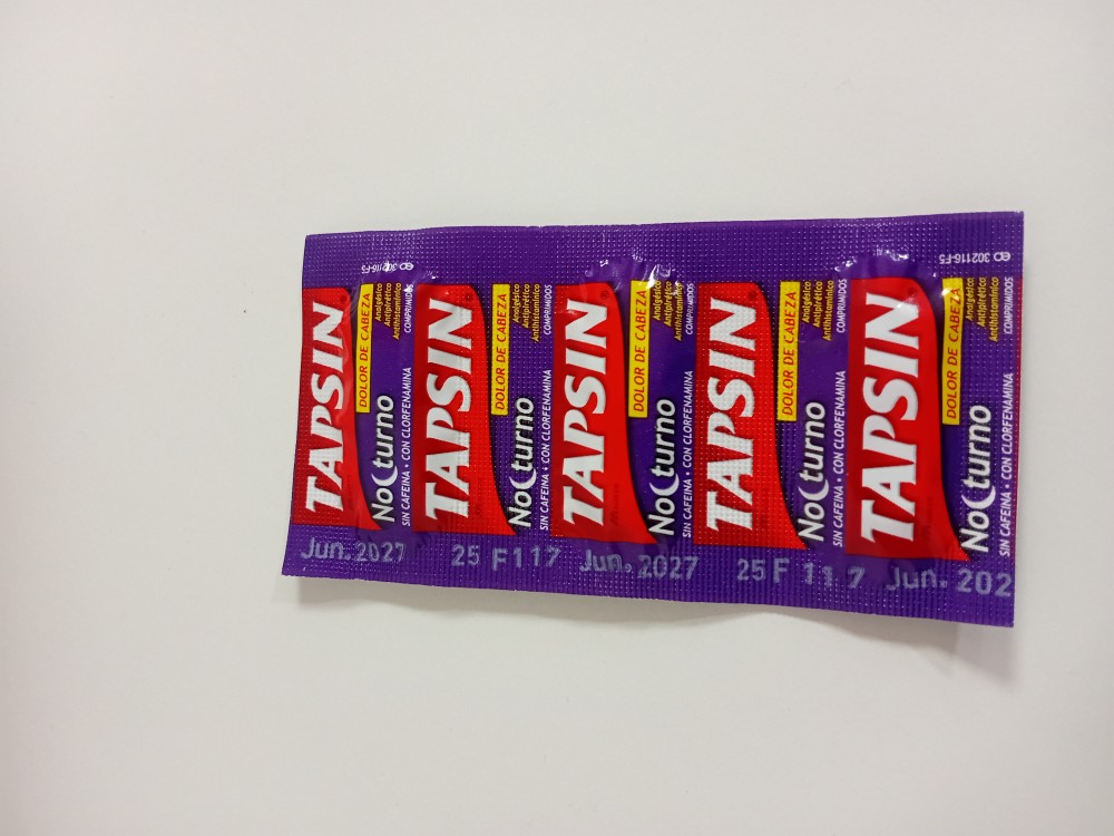 TAPSIN NOCTURNO SACHET 6 COMP MORADO (6/ F)