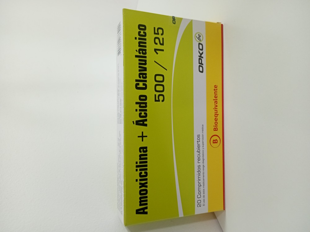 AMOXICILINA/AC.CLAVULANICO 500/125MG 20 COMP REC (OPKO)( 4 / A )