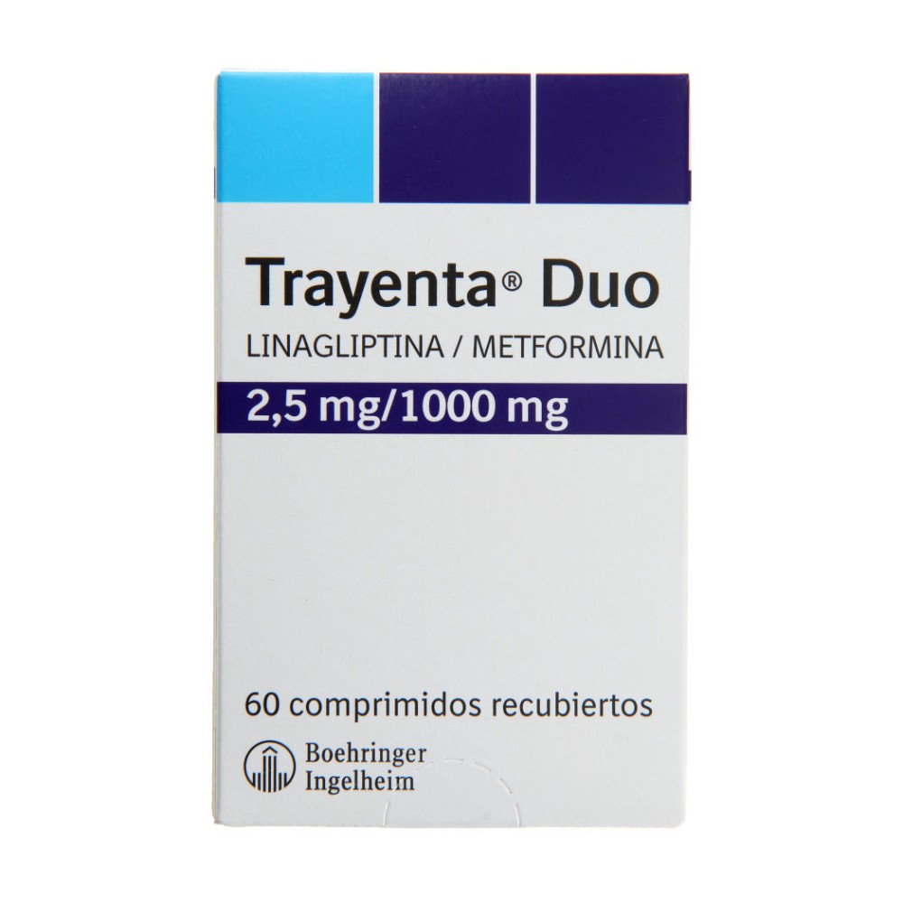 TRAYENTA DUO (LINAGLIPTINA/METFORMINA) 2.5/1000 MG (7/B)