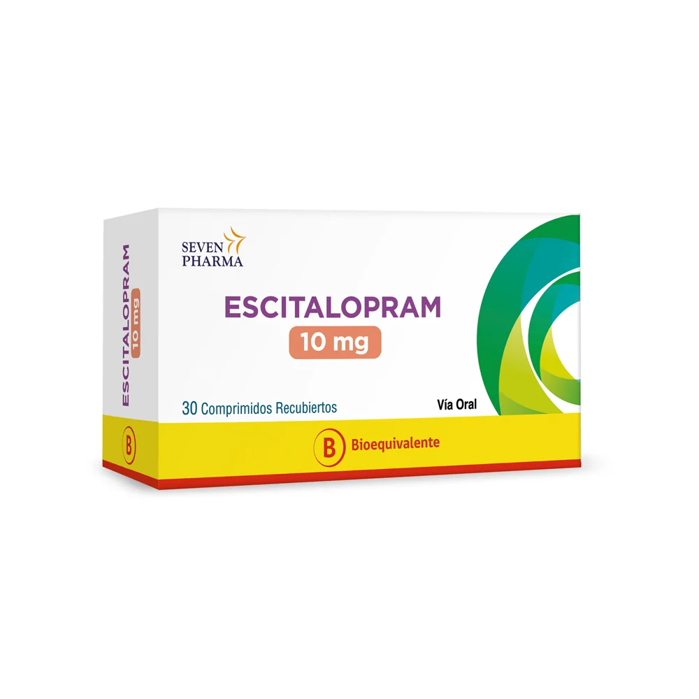 ESCITALOPRAM 10 MG X 30 COMP REC (SEVEN PHARMA)(4/B)