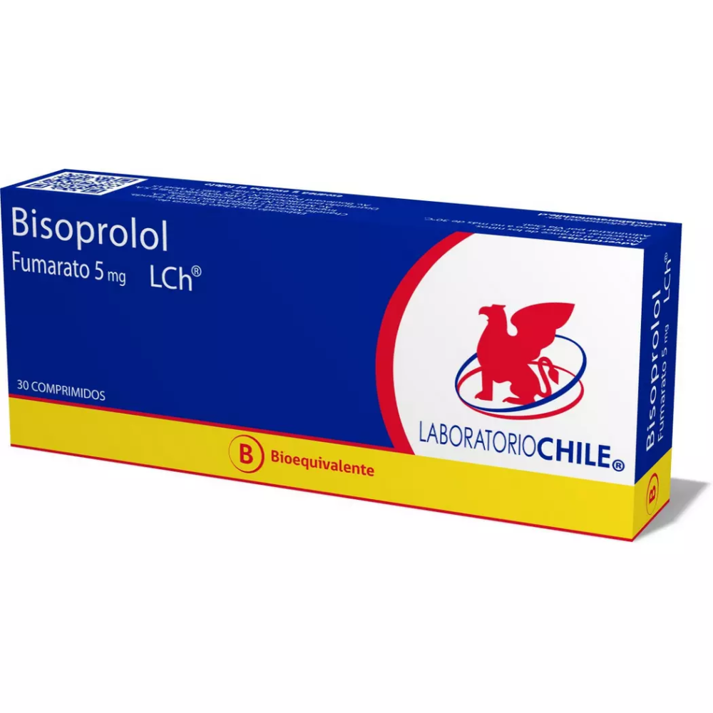 BISOPROLOL FUMARATO 5 MG X 30 COMP. (LAB CHILE ) (7/C)
