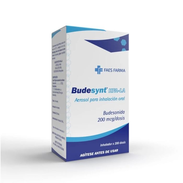 BUDESONIDA AEROSOL PARA INHALACION 200 MCG/DOSIS (FAES FARMA)(2/A)