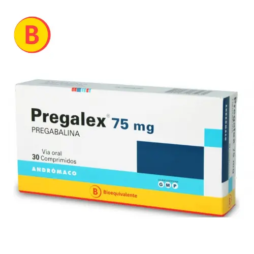 PREGALEX 75 MG X 30 COMPRIMIDOS  (PREGABALINA) (5/E)