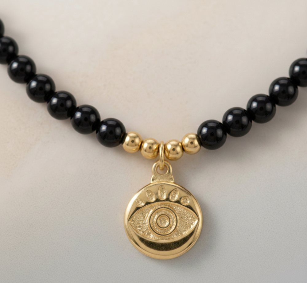 Collar Proteccion y Equilibrio piedra Turmalina