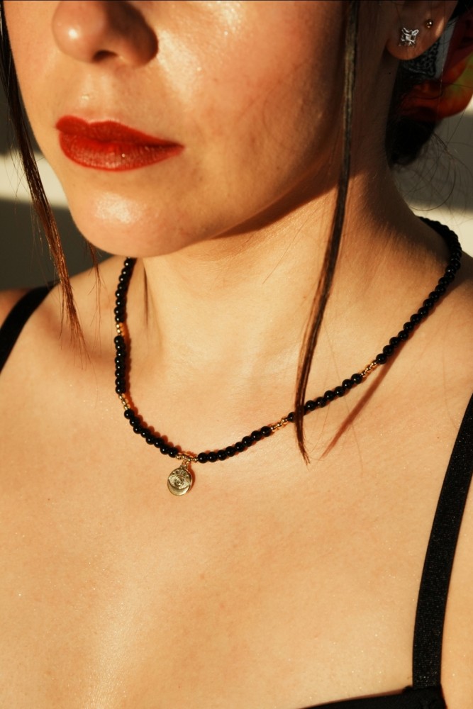 Collar Proteccion y Equilibrio piedra Turmalina