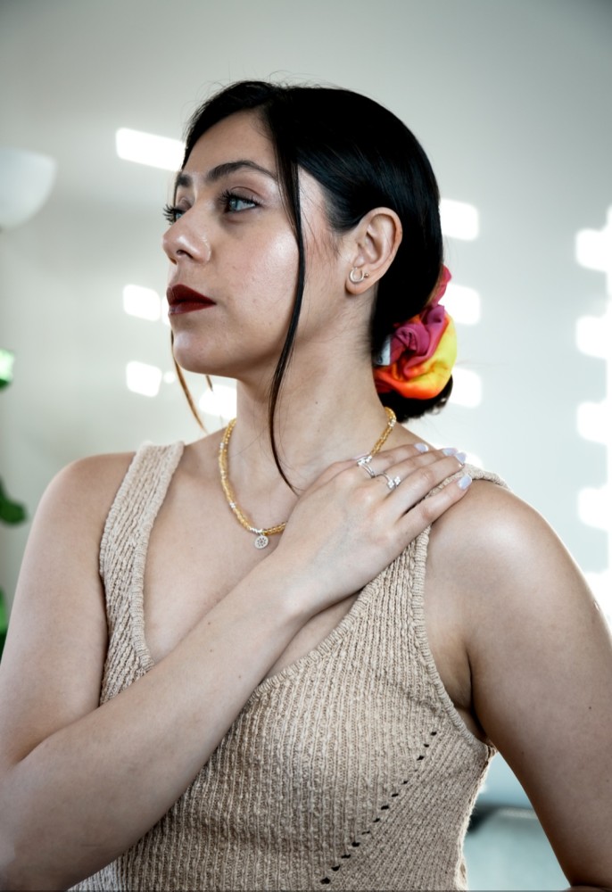 Collar Abundancia y Energía Positiva piedra Citrino