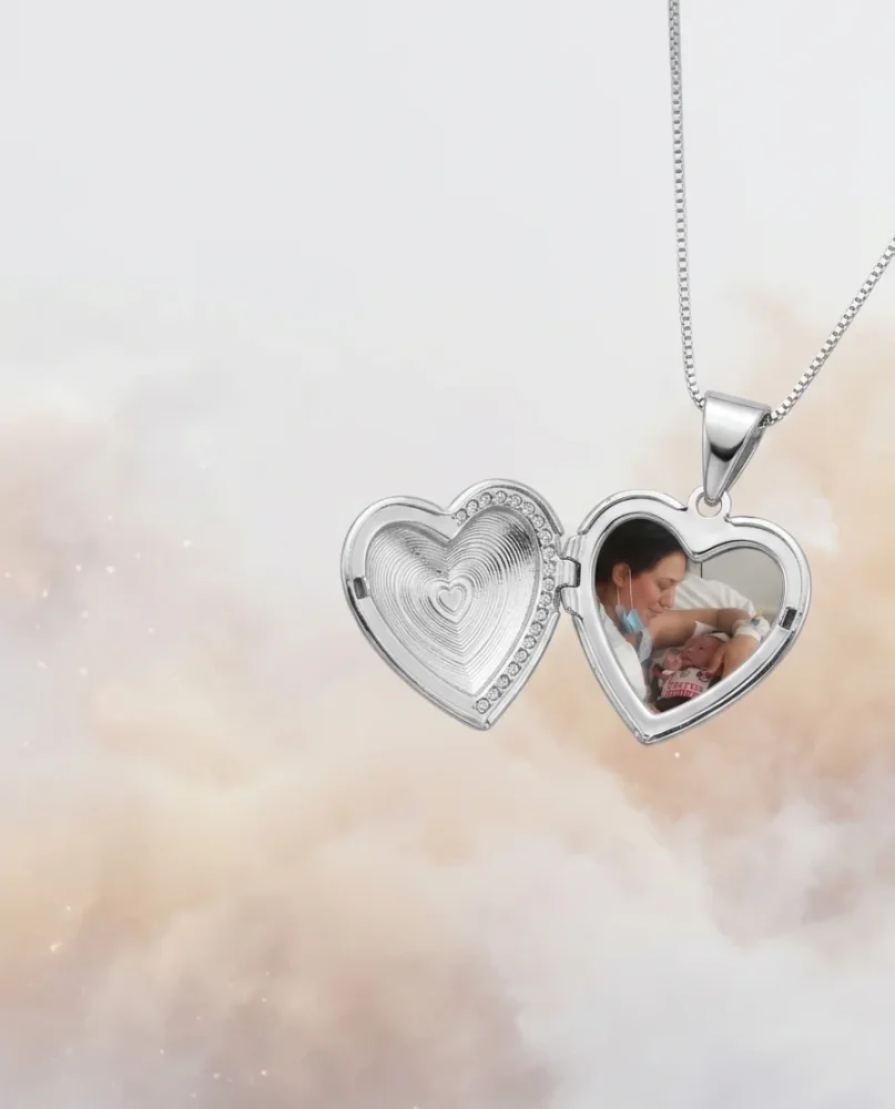 Collar Relicario Corazón Plata 925