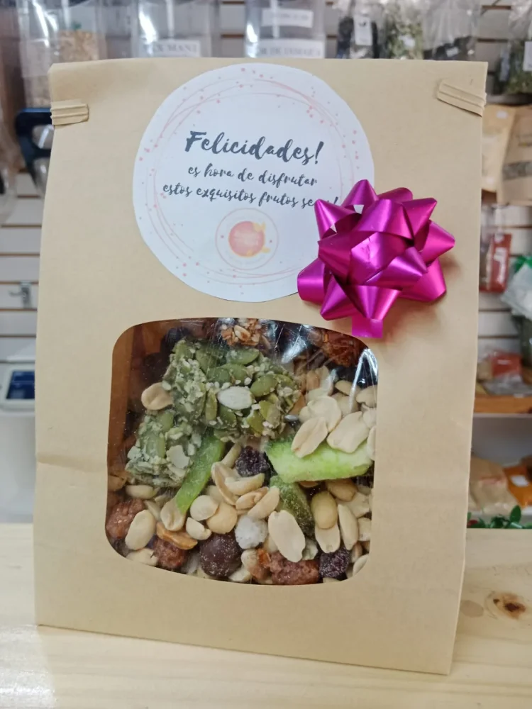 Regalo Doypack con ventana 500 grs.
