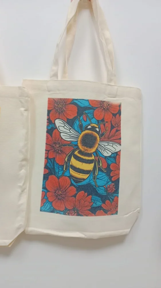 TOTE BAG ( BOLSA ALGODON BIODEGRADABLE REUSABLE)