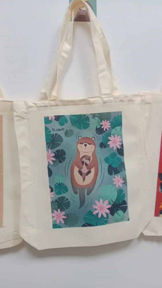 TOTE BAG ( BOLSA ALGODON BIODEGRADABLE REUSABLE)