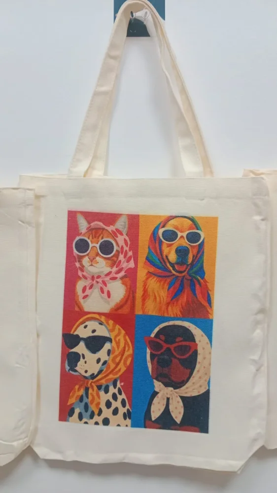 TOTE BAG ( BOLSA ALGODON BIODEGRADABLE REUSABLE)