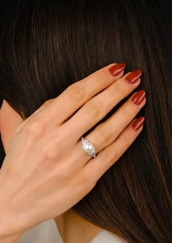Anillo Perla Nacarada