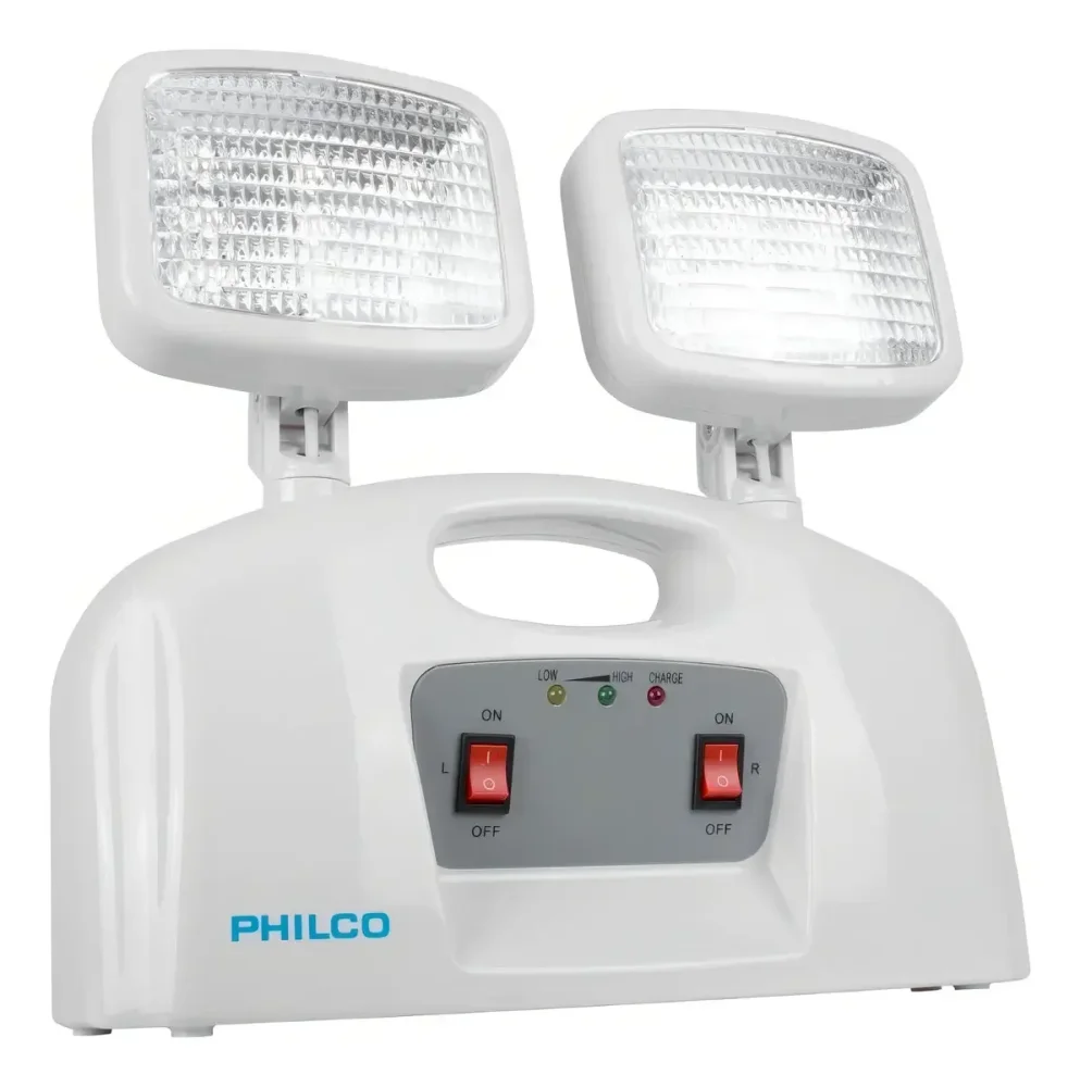 LAMPARA DE EMERGENCIA C/ 2 FOCOS AT58 PHILCO