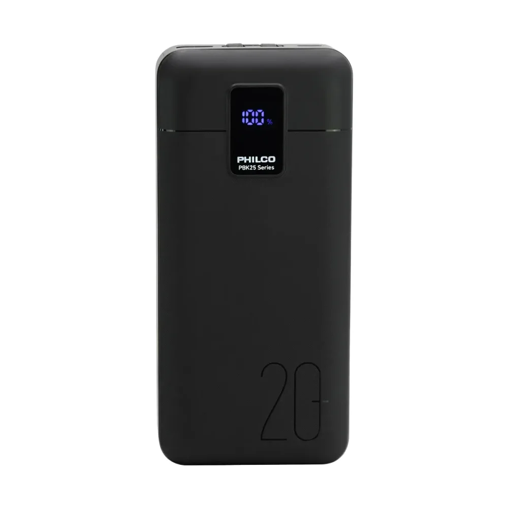Powerbank 20000mAh PD 22.5W Pantalla Digital - PHILCO