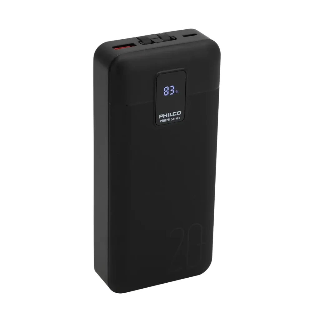 Powerbank 20000mAh PD 22.5W Pantalla Digital - PHILCO