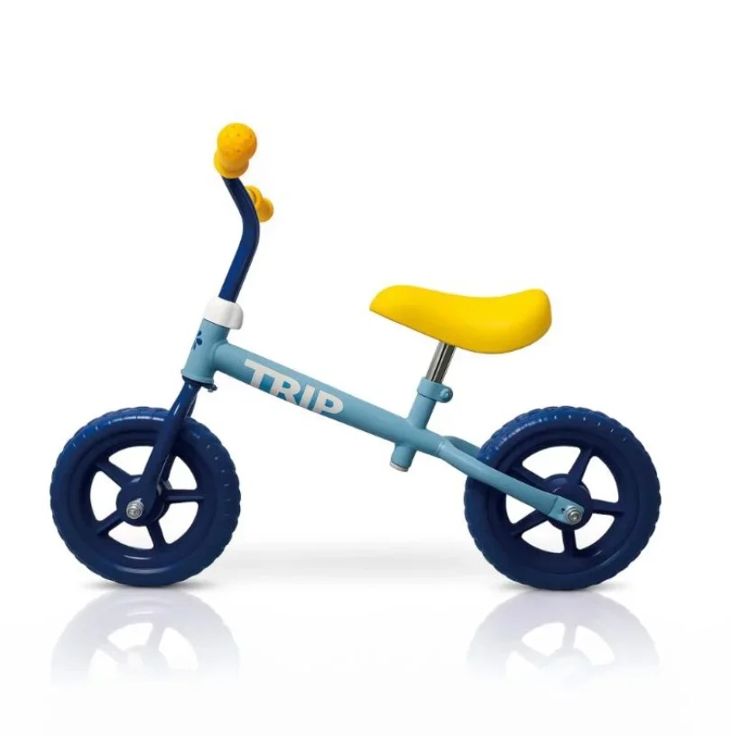 Bicicletas estabilizadora corre pasillos azul