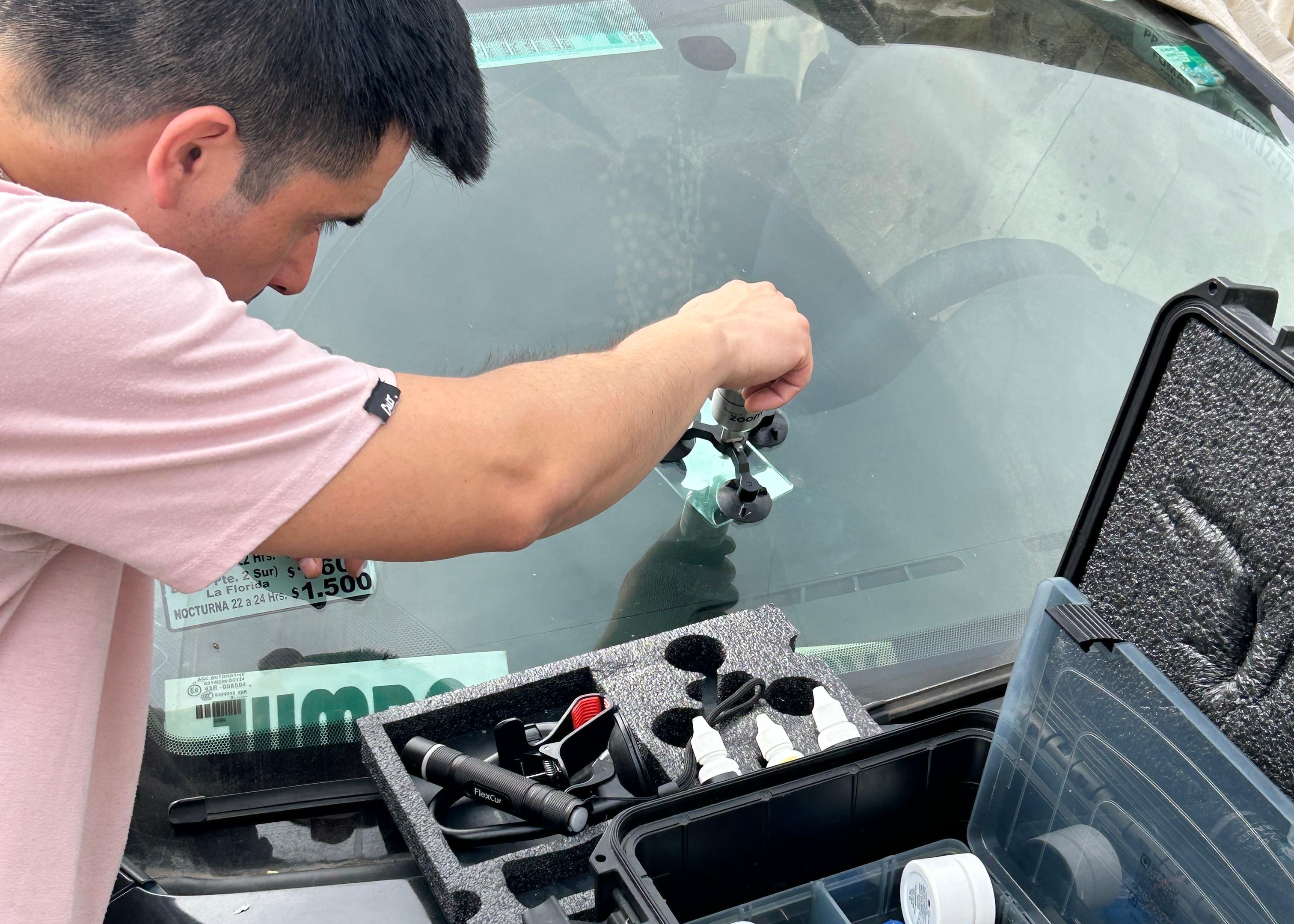 Reparación de parabrisas (Piquete-Trizadura)