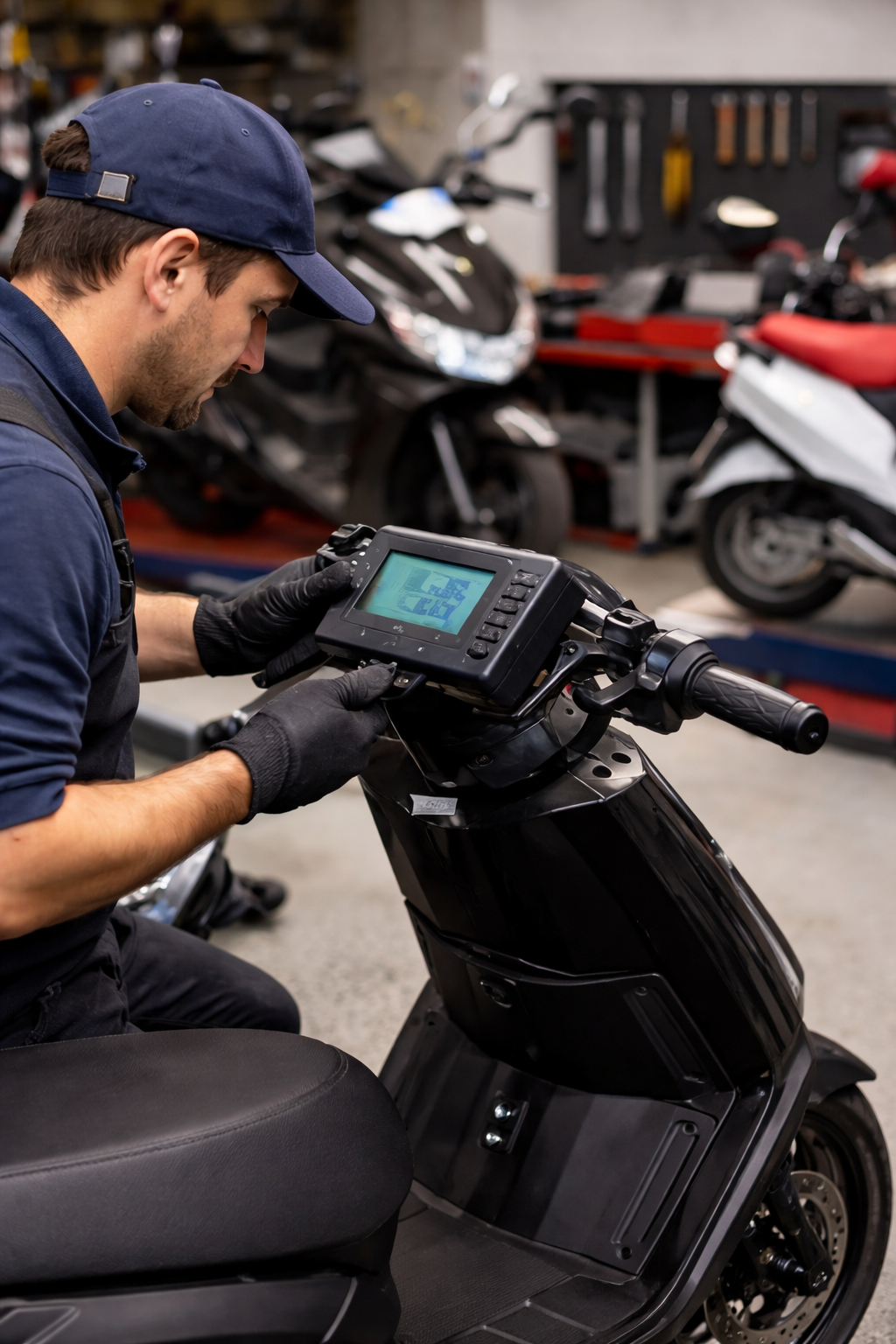 Servicio técnico de todo tipo de moto electrica triciclo moto scooters bici etc.